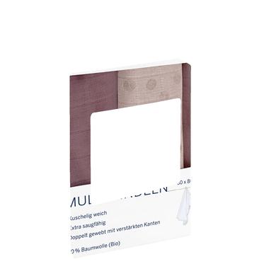 Image of Alvi ® Gaasluiers 3-pack Krullende Stippen 80 x 80 cm