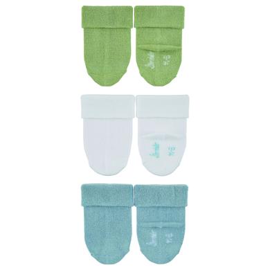 Sterntaler First Baby sokker 3-pak bambus lyseblå
