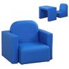 HOMCOM Kindersessel 2 in 1 Kindersitzgruppe und Sessel blau