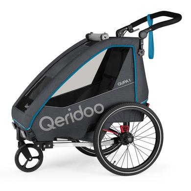 Qeridoo ® QUPA 1 Blå barn cykelanhænger
