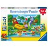 Ravensburger 2 x 24 puzzel - Familie beer gaat kamperen