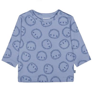 STACCATO Shirt soft blue gemustert