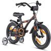 PROMETHEUS BICYCLES ® dětské kolo 14 palců Black Matt & Orange 