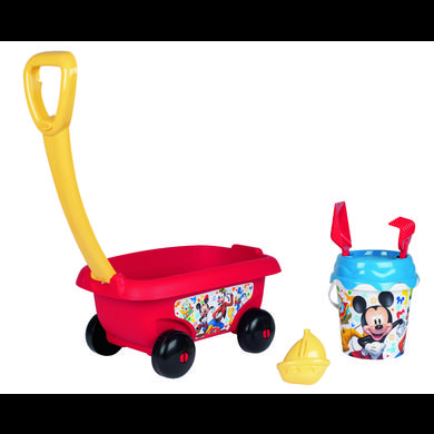 Spielzeug/Outdoorspielzeug: Smoby Smoby Micky Handwagen mit Sandeimergarnitur