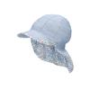 Sterntaler Cappello a punta con paracollo a strisce blu chiaro