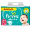 Pampers Baby Dry, Gr.4+ Maxi Plus, 10-15kg, Giga Pack (1x 112 pañales)