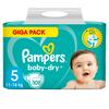 Pampers Couches Baby Dry T.5 Junior, 11-16 kg Giga Pack 1x108 pièces