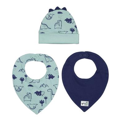 BLUE SEVEN 3er Set Mütze und Lätzchen gletscher  - Onlineshop Babymarkt