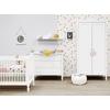 Bopita Kinderzimmer Belle 3-teilig 70 x 140 cm umbaubar weiß mit Wickelaufsatz