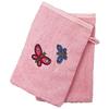 HÜTTE &amp; CO Tvätthandske 2 Pack Butterfly rosa 