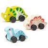 Cubika Toys Figurine véhicules joyeux dinosaures bois