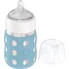 lifefactory Baby-Weithalsflasche 235 ml mit Silikonsauger, denim