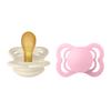 BIBS Soother Supreme Latex Ivory/Baby Pink 0-6 månader, 2 st.