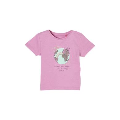 s.Oliver T-Shirt pink mit Schrift-Print