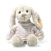 Steiff Bunny Hoppie lysegrå med T-shirt, 26 cm