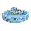 Swim Essentials Playpoolset - Baby pool + Beachball + Swim ring, 120 cm