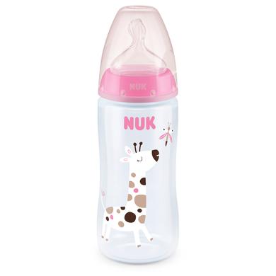 NUK Babyflaske First Choice ⁺ 300 ml i pink