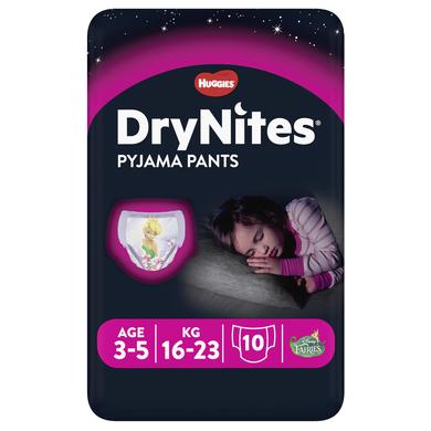 Image of Huggies DryNites Pyjamabroek Wegwerp Meisjes 3-5 Jaar