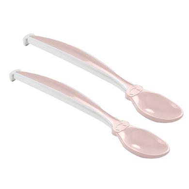 Thermobaby ® Set di 2 cucchiai in silicone, powder rosa