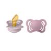 BIBS® Pacifier Couture Dusky Lilac & Heather Latex 0-6 måneder, 2stk.