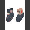 Sterntaler ABS-sokker til småbørn Twin Pack Skovdyr blå melange 