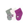 Sterntaler First Baby sokker 3-pak hjerter lysegrå 