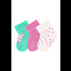 Sterntaler Dětské ponožky 3-Pack Cat Light Turquoise 