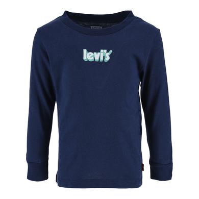 Levi`s® Langarmshirt mit Allover-Print dunkelblau