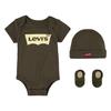 Levi's®Set body avec bonnet et chaussures vert olive 0-6 mois