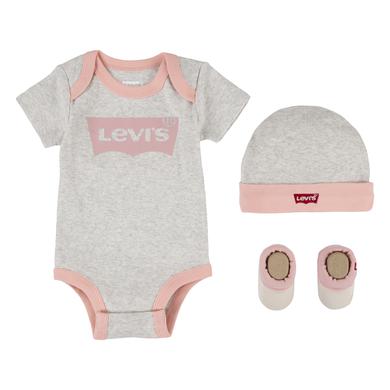 Levi`s®Set Body mit Mütze und Schuhe grau