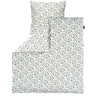 Alvi ® Biancheria da letto Petit Fleurs verde/bianco 80 x 80 cm
