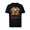F4NT4STIC T-Shirt Queen Rockband Classic Crest Black schwarz
