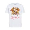 F4NT4STIC T-Shirt Queen Rockband Classic Crest Black weiß